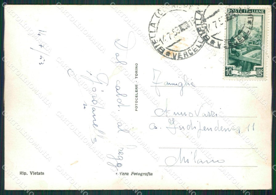 Biella Andorno Micca Foto FG cartolina KB2267 – retro