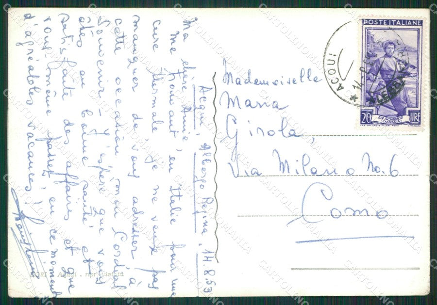 Alessandria Acqui Terme PIEGA Foto FG cartolina KB2281 – retro