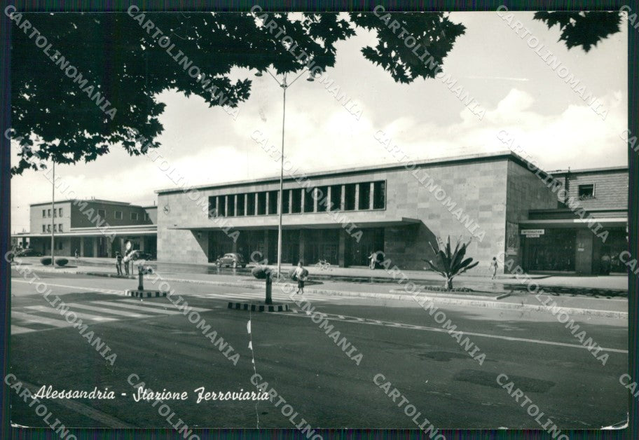 Alessandria Città Stazione PIEGA Foto FG cartolina KB2287 – fronte