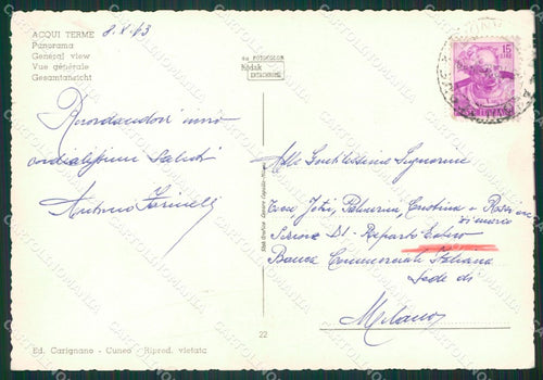 Alessandria Acqui Terme Foto FG cartolina KB2291 – retro
