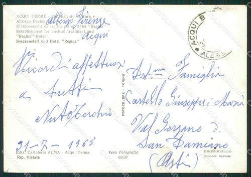 Alessandria Acqui Terme Auto Foto FG cartolina KB2302 – retro