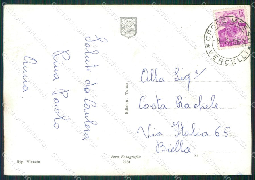Biella Trivero Foto FG cartolina KB2319 – retro