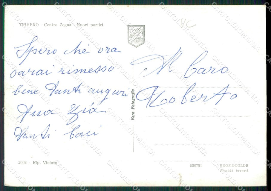 Biella Trivero STRAPPO Foto FG cartolina KB2327 – retro