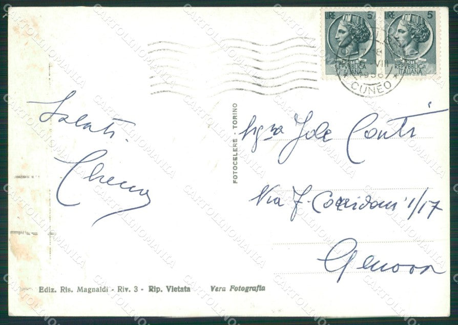 Cuneo Roccaforte Mondovì Lurisia COLLA Foto FG cartolina KB2352 – retro