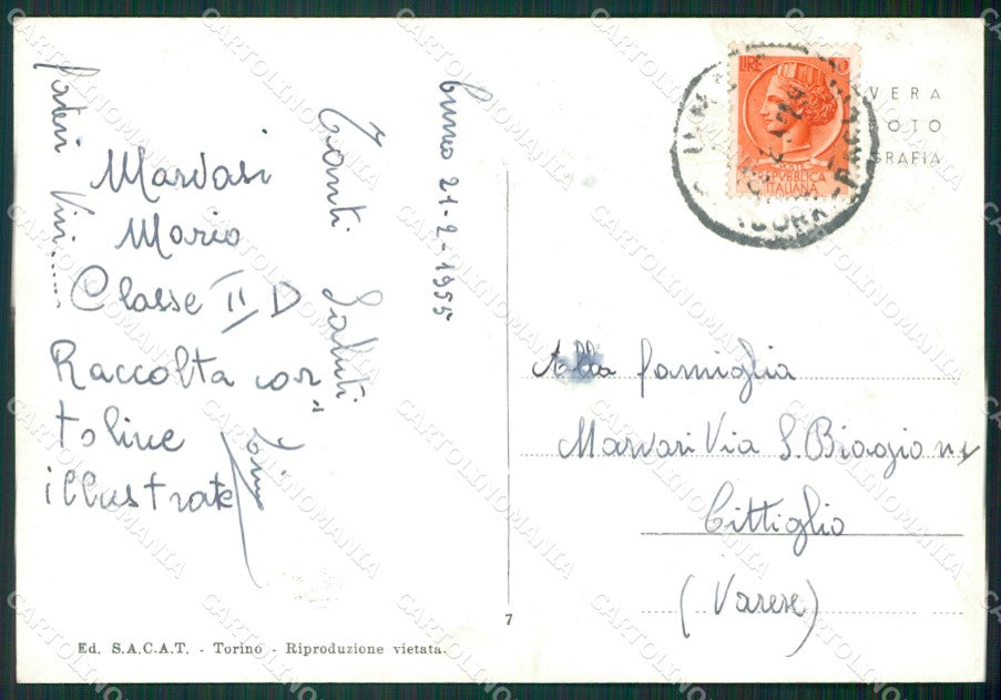 Cuneo Città Stazione Foto FG cartolina KB2368 – retro
