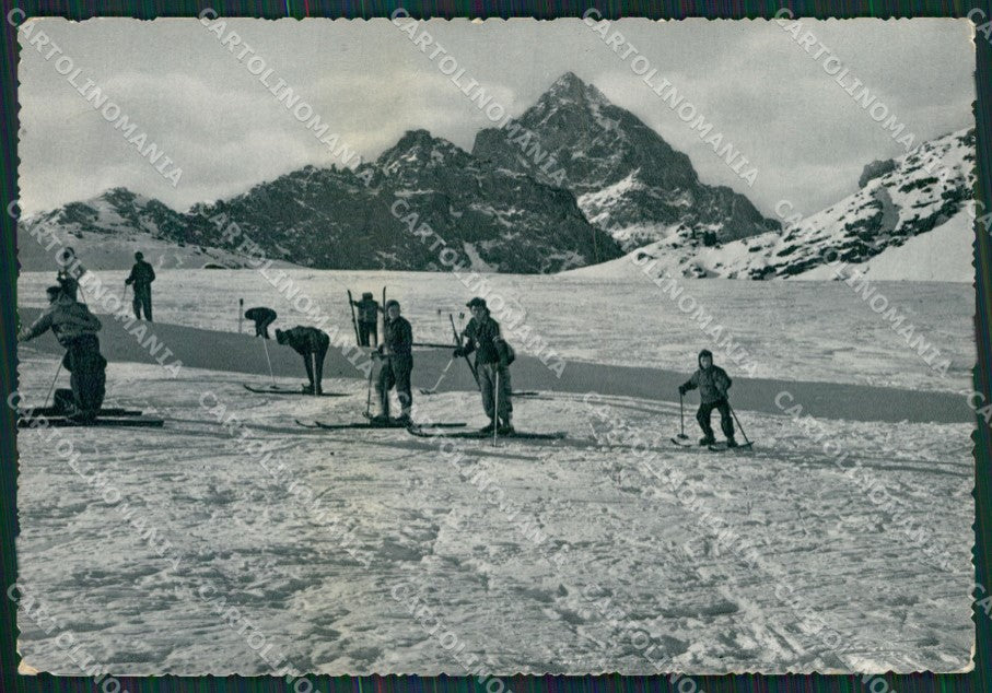 Cuneo Crissolo Nevicata Sci Monviso Foto FG cartolina KB2376 – fronte