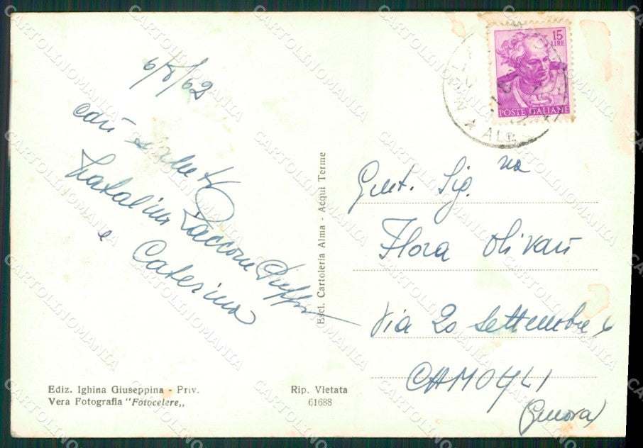 Alessandria Molare ABRASA MACCHIA PIEGHINE Foto FG cartolina KB2386 – retro