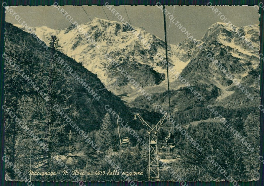 Verbania Macugnaga Seggiovia Monte Rosa PIEGA FG cartolina KB2394 – fronte