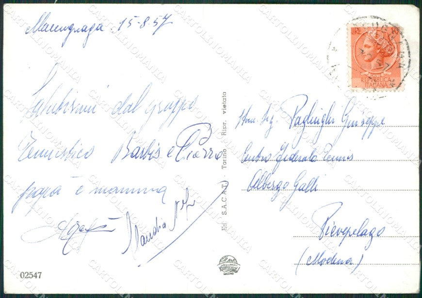Verbania Macugnaga Tennis PIEGATA Foto FG cartolina KB2409 – retro