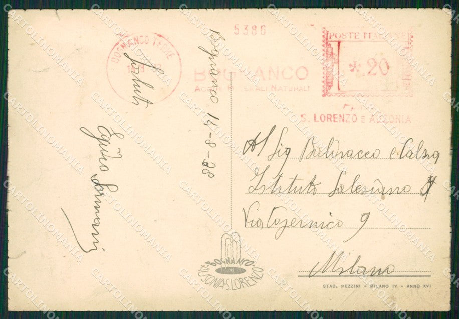 Verbania Bognanco Terme PIEGHE STRAPPINI FG cartolina KB2419 – retro