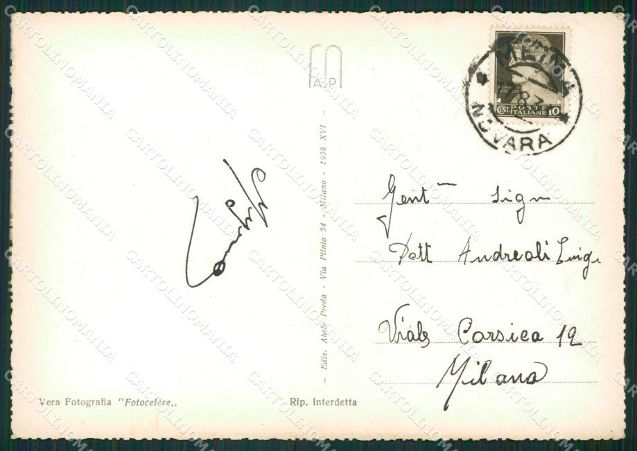 Novara Arona Lago Maggiore Foto FG cartolina KB2421 – retro