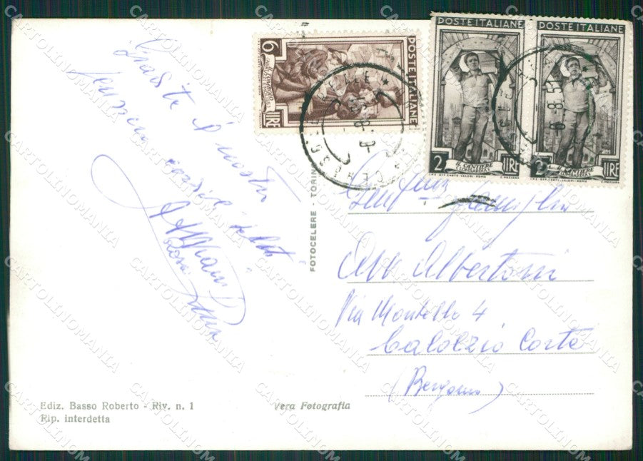 Torino Ceresole Reale Levanne Foto FG cartolina KB2435 – retro