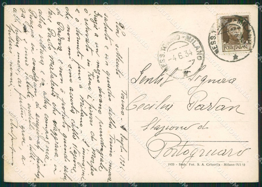 Torino Città Foto FG cartolina KB2438 – retro