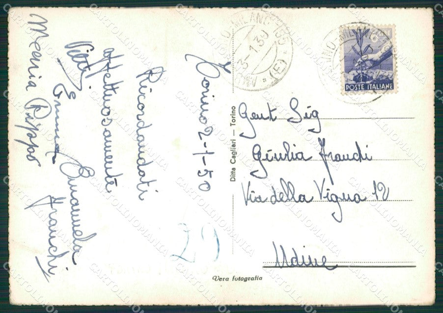 Torino Città PIEGHINA Foto FG cartolina KB2455 – retro