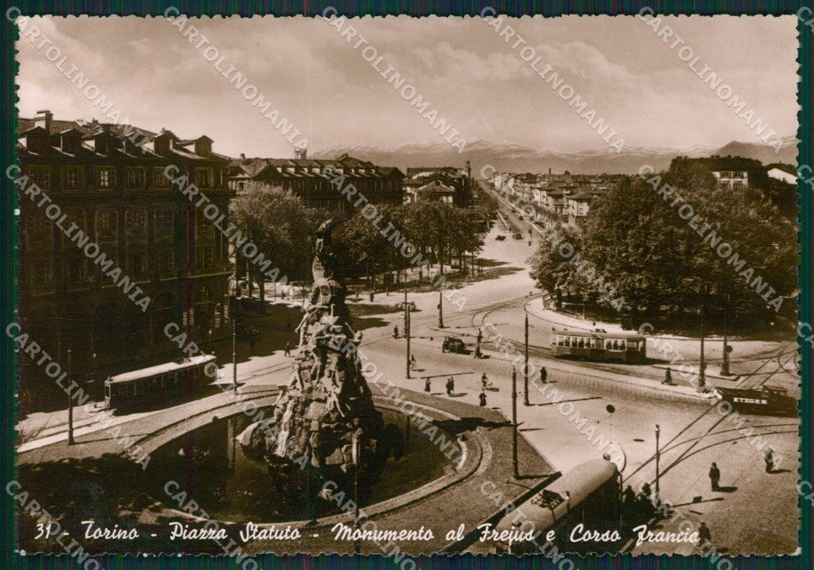 Torino Città Tram Foto FG cartolina KB2458 – fronte