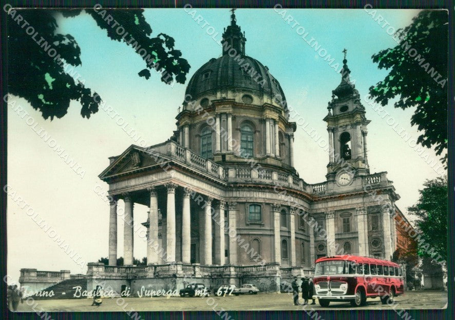 Torino Superga Basilica di Corriera Foto FG cartolina KB2464 – fronte