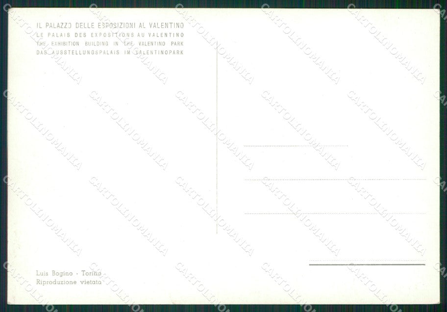 Torino Città Palazzo Esposizioni Foto FG cartolina KB2467 – retro