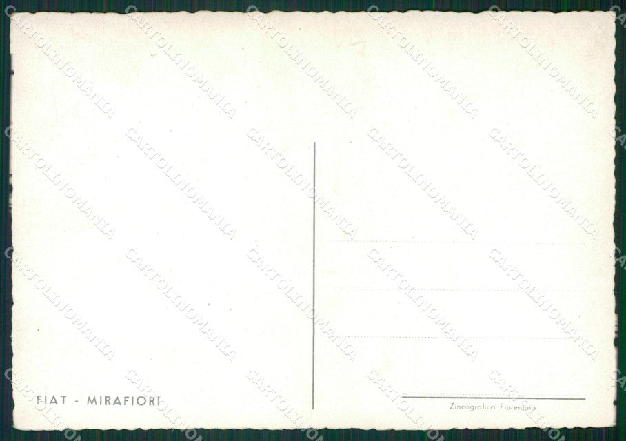 Torino Mirafiori Fiat FG cartolina KB2468 – retro
