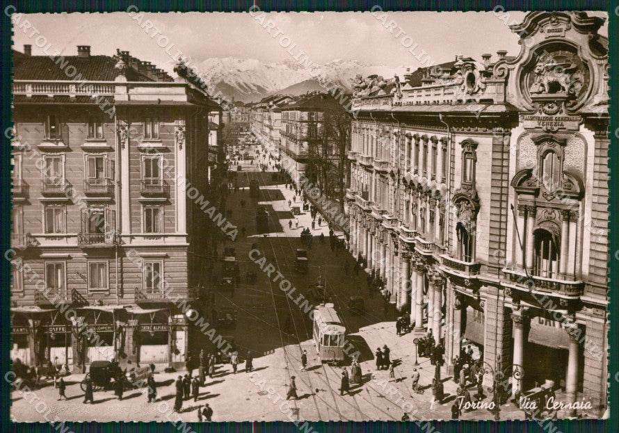 Torino Città Tram Foto FG cartolina KB2473 – fronte