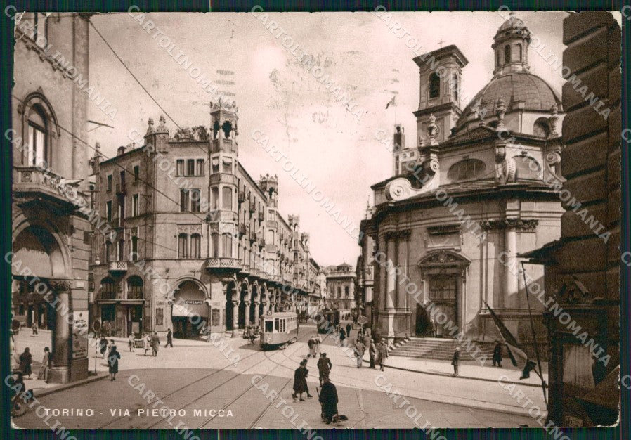 Torino Città Tram PIEGHINA FG cartolina KB2474 – fronte