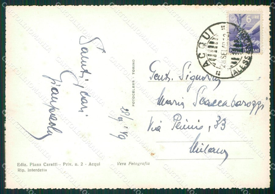 Alessandria Acqui Terme Tennis Foto FG cartolina KB2479 – retro