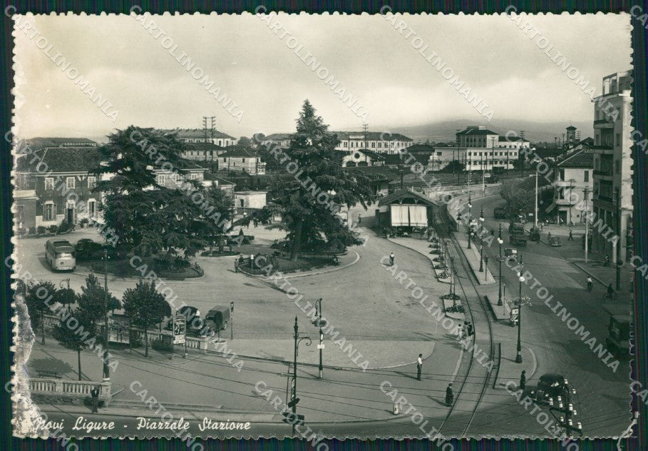 Alessandria Novi Ligure Corriera Auto ABRASA Foto FG cartolina KB2484 – fronte