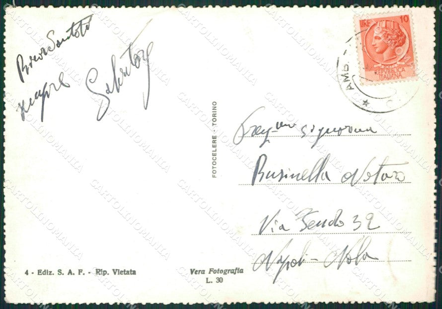 Alessandria Novi Ligure Corriera Auto ABRASA Foto FG cartolina KB2484 – retro