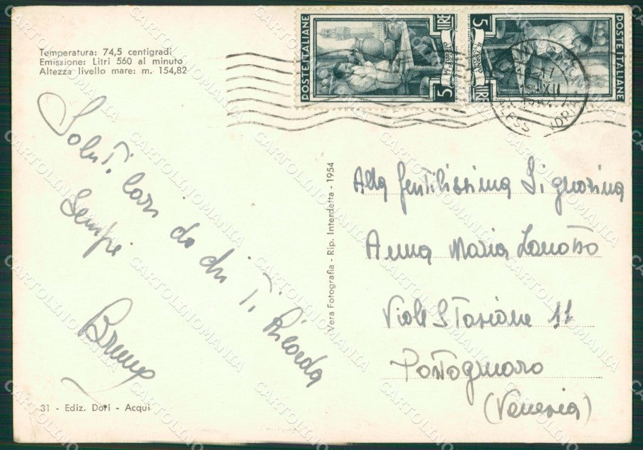 Alessandria Acqui Terme PIEGHINA Foto FG cartolina KB2491 – retro