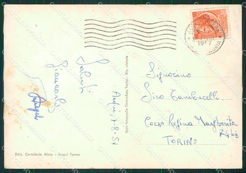 Alessandria Acqui Terme PIEGA Foto FG cartolina KB2495 – retro