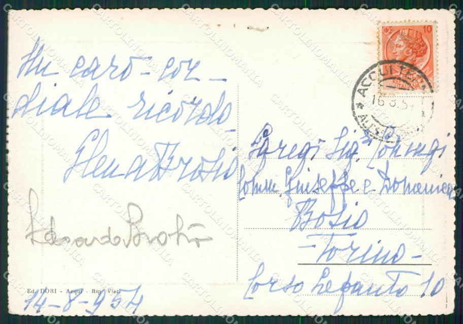 Alessandria Acqui Terme FORI FG cartolina KB2496 – retro