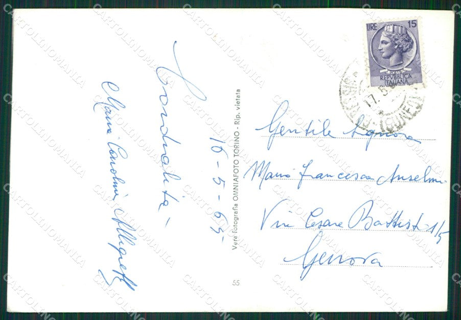 Cuneo Garessio Pizzo d'Ormea Foto FG cartolina KB2507 – retro