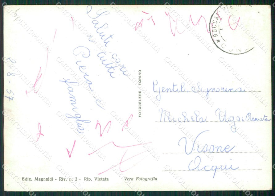 Cuneo Roccaforte Mondovì Lurisia Foto FG cartolina KB2510 – retro