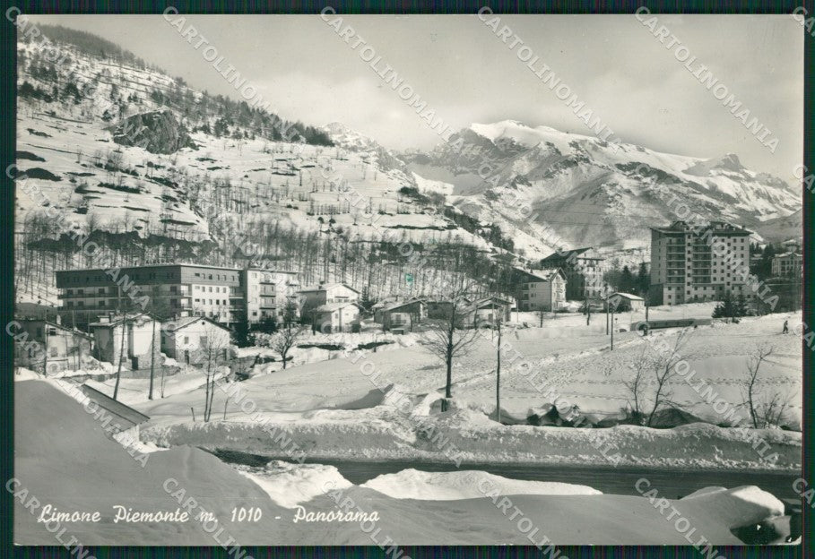 Cuneo Limone Piemonte Nevicata Foto FG cartolina KB2522 – fronte