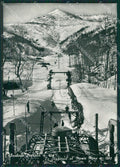 Cuneo Frabosa Soprana Nevicata Seggiovia PIEGHINA Foto FG cartolina KB2534 – fronte
