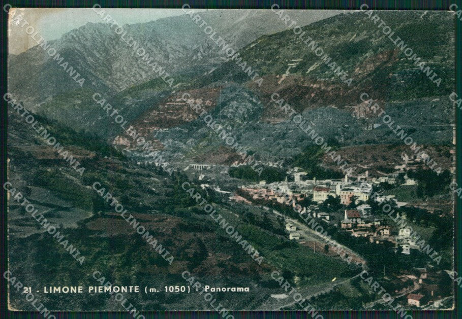 Cuneo Limone Piemonte ABRASA PIEGA FG cartolina KB2544 – fronte