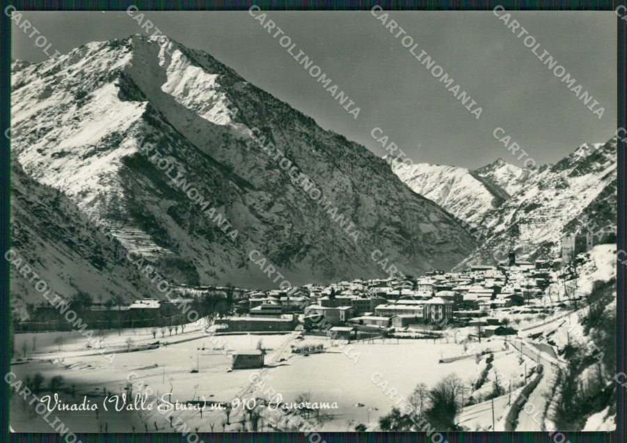 Cuneo Vinadio Nevicata Foto FG cartolina KB2556 – fronte
