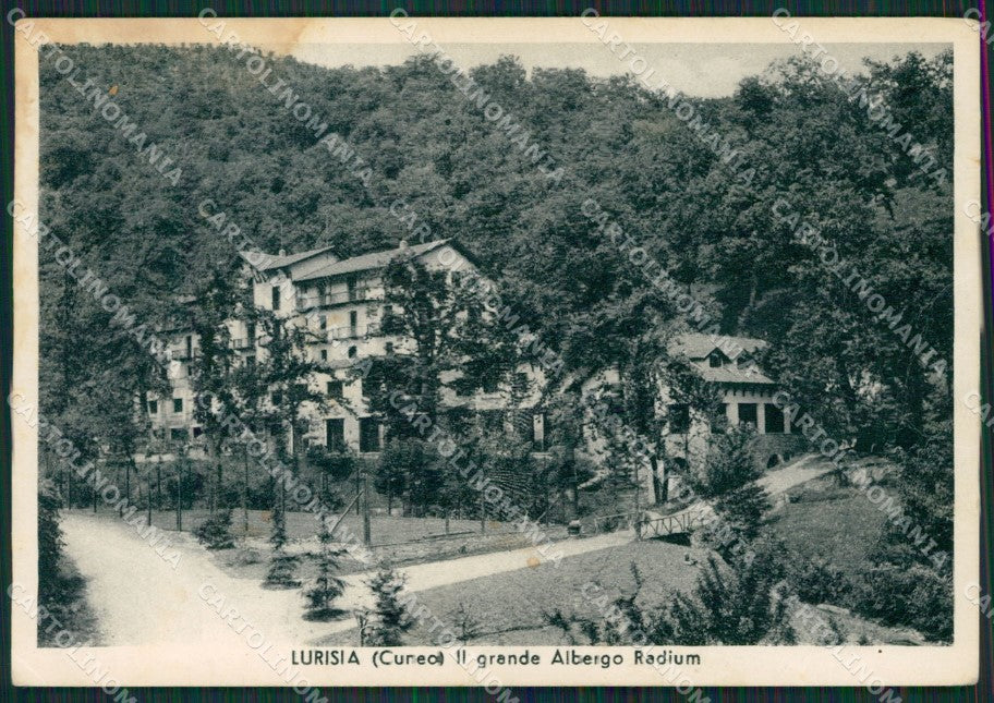 Cuneo Roccaforte Mondovì Lurisia MACCHIE PIEGA FG cartolina KB2557 – fronte