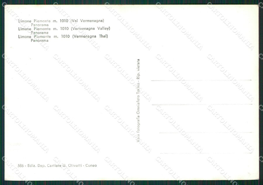 Cuneo Limone Piemonte Foto FG cartolina KB2561 – retro