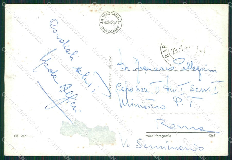 Cuneo Frabosa Soprana Seggiovia ABRASA PIEGHINA Foto FG cartolina KB2562 – retro