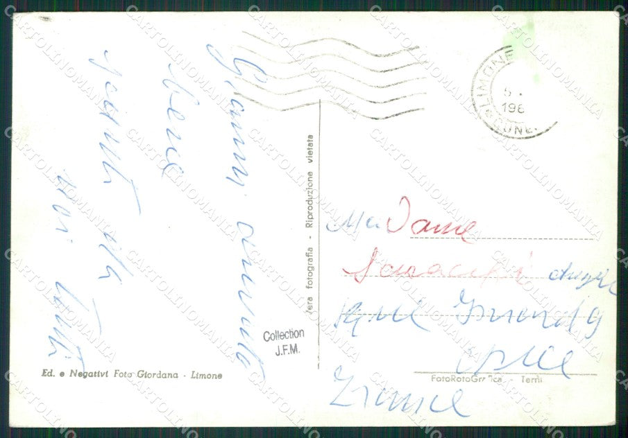 Cuneo Limone Piemonte ABRASA PIEGHE Foto FG cartolina KB2564 – retro