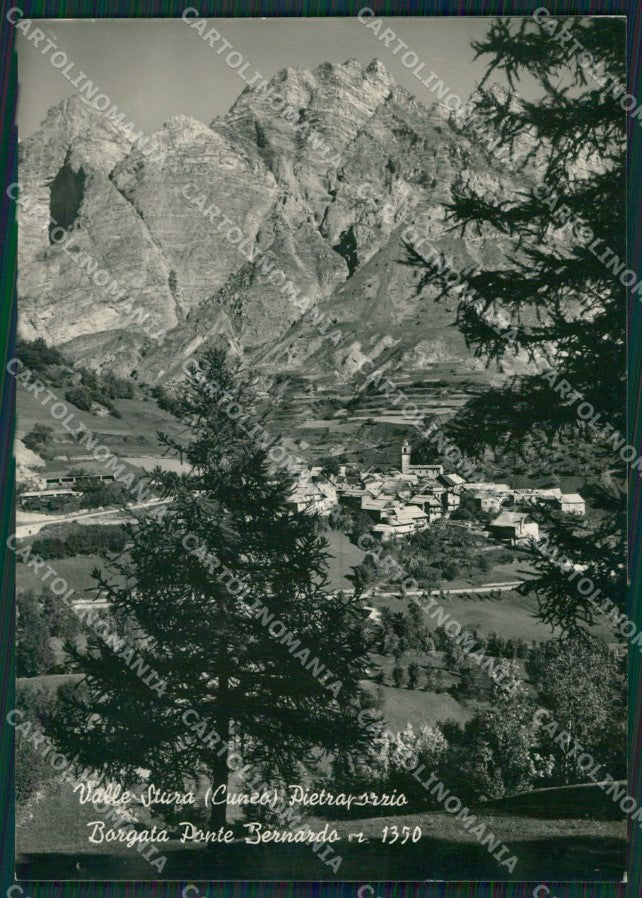 Cuneo Pietraporzio Ponte San Bernardo Foto FG cartolina KB2568 – fronte