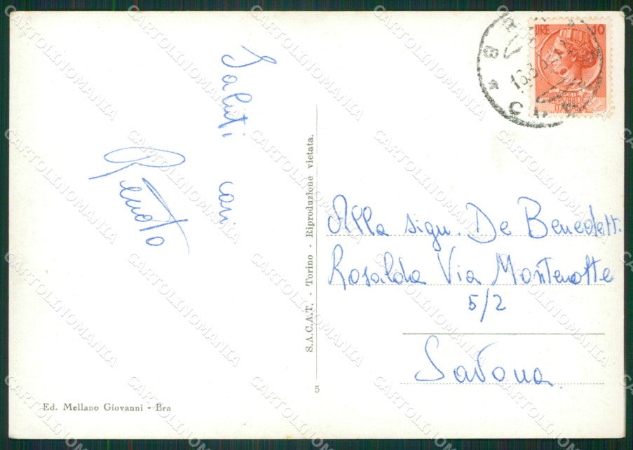 Cuneo Bra Foto FG cartolina KB2601 – retro