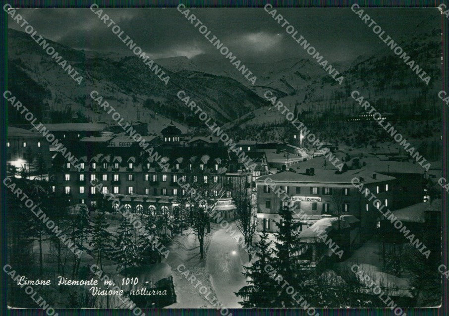 Cuneo Limone Piemonte Nevicata Foto FG cartolina KB2603 – fronte