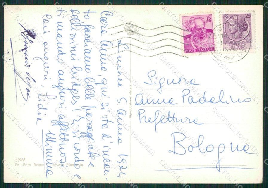 Cuneo Limone Piemonte Foto FG cartolina KB2606 – retro