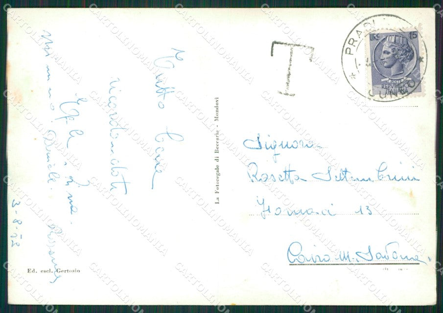 Cuneo Pradleves PIEGATA Foto FG cartolina KB2627 – retro