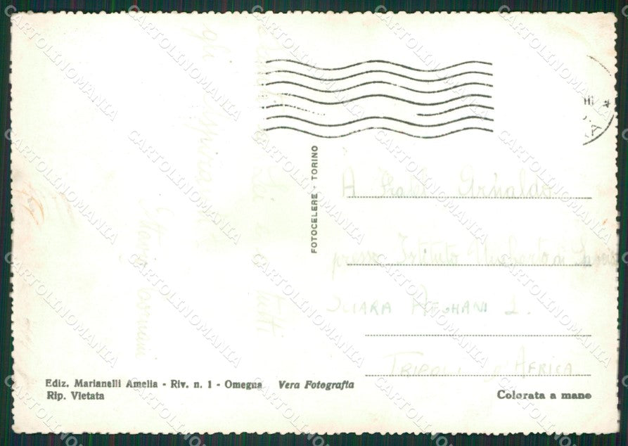 Verbania Omegna Lago Maggiore PIEGA Foto FG cartolina KB2633 – retro
