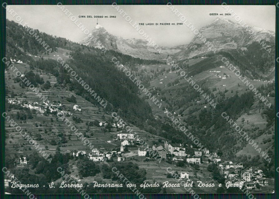 Verbania Bognanco San Lorenzo Rocca del Dosso e Gezzi Foto FG cartolina KB2641 – fronte