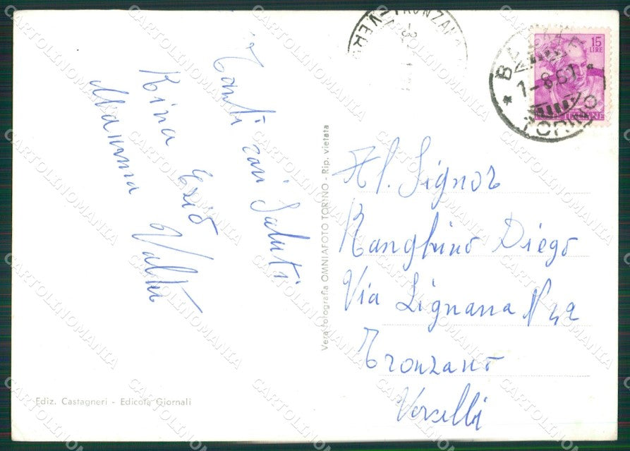 Torino Balme Pian della Mussa Bessanese Foto FG cartolina KB2651 – retro