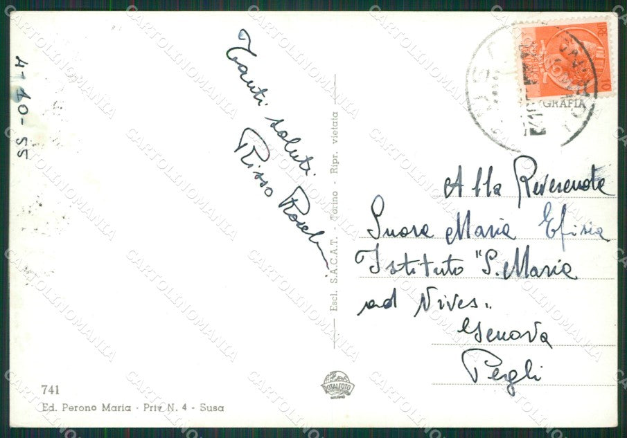 Torino Gravere Madonna della Losa Foto FG cartolina KB2653 – retro
