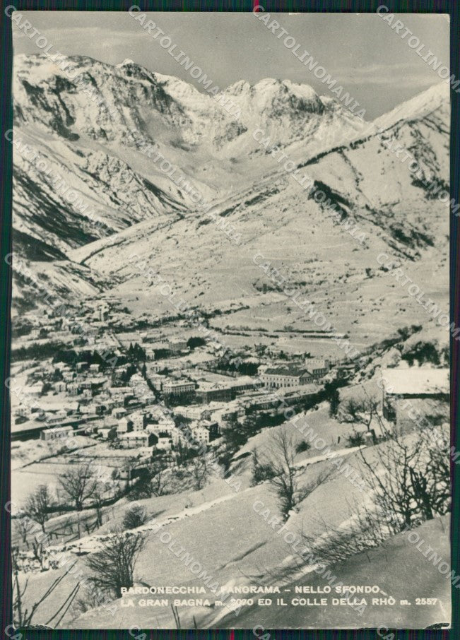 Torino Bardonecchia Nevicata Gran Bagna Colle della Rhò Foto FG cartolina KB2659 – fronte